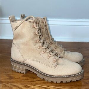 Universal Thread Canvas Lace-Up Ankle Boots